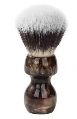 Yaqi Caramel Cat's Whisker Synthetic Shaving Brush 24mm Resin Handle