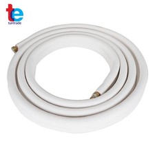 White Install Kit For Mini Split Heat Pump Systems 16 Feet 3/8" - 5/8" Dia