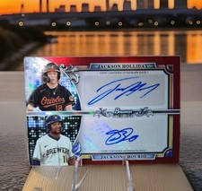 2024 Bowman Sterling Jackson Holliday & Chourio Dual Auto Red /5 SSP 🔥