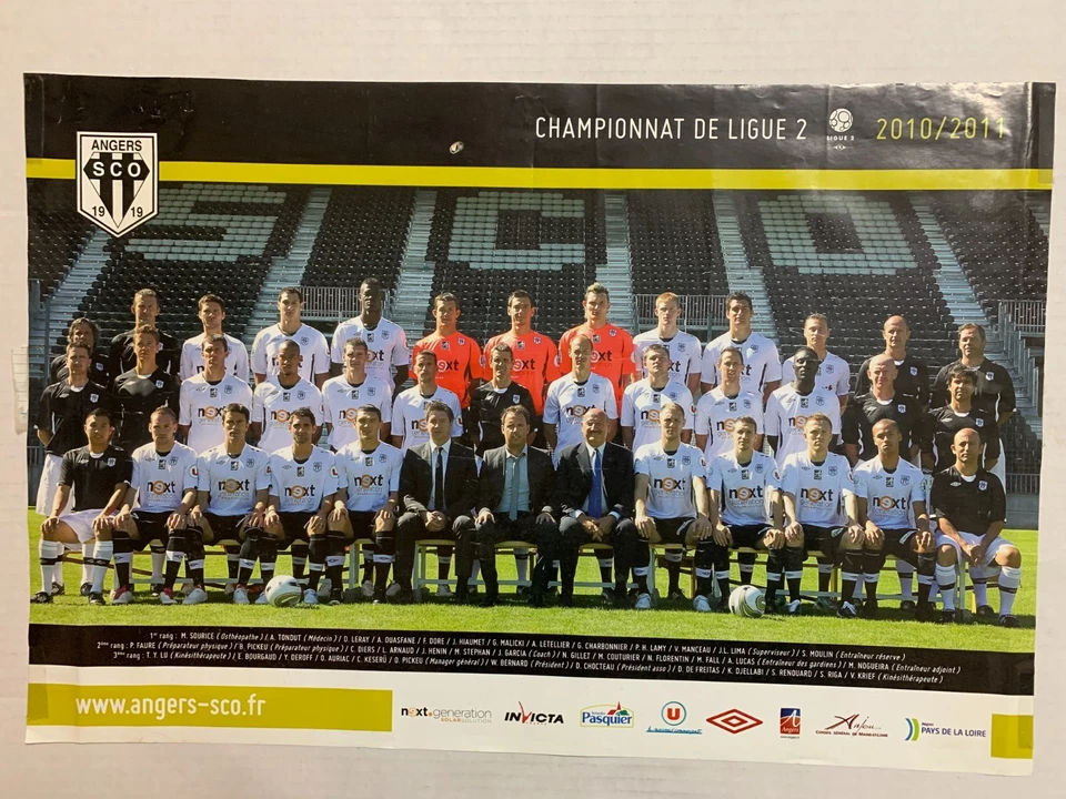 POSTER ANGERS SCO LIGUE 2 SAISON 2010-2011 - Photo 1/1