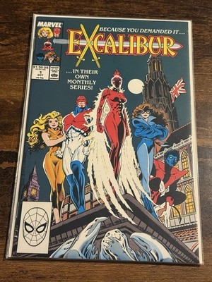 Excalibur #1 (Marvel 1988) 1st Issue Alan Davis Cover Nightcrawler C315
