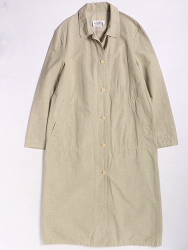 Maison Margiela, Trench cappotto beige Maison Margiela X-Long archivio vintage cotone/lino 2005