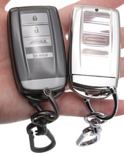 ZHENGSZ 2PCS Compatible with Acura Key Fob Cover key fob cover, Grey/White