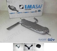 Imasaf ESD Auspuff Endtopf+Anbauteile für Seat Toledo Iii+Seat Altea XL 1.6 75KW