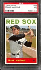 1964 TOPPS #60 FRANK MALZONE PSA 7 NM 14777456 