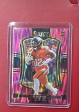 2025 Panini Select - Premier Level RJ Harvey #110 Pink Shock Prizm (RC)