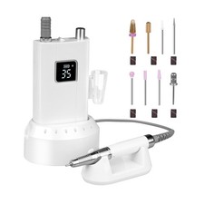 Professionl Nail Drill,80w Brushless Pro Electric Nail Drill 35000r... Fast Ship