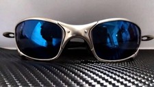 Oakley Juliet Silver Blue Sunglasses Limited Rare Oakley Sunglasses
