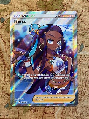 Pokemon Card TCG - Nessa 183/185 Ultra Rare Full Art Trainer Vivid