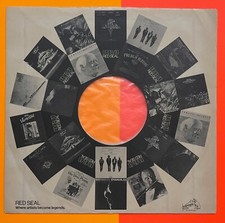 RCA RED SEAL COMPANY ISSUED RECORD / LP SLEEVE ONLY INNER LINED
