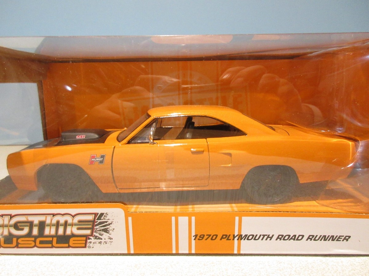New 1:24 Bigtime Muscle Orange 1970 Plymouth Road Runner