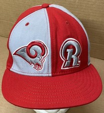 St. Louis LA Rams Hat NFL New Era 59Fifty NFC Fitted Cap RARE Red Logo Size 8🔥