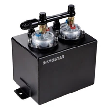 New 3L Dual Fuel Surge Tank Kit with AN10 Fuel Rail & 2x Silver 044 Fuel Pump US