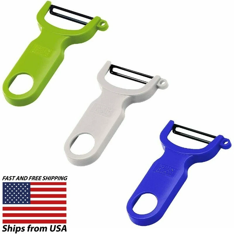 KUHN RIKON 4" Vegetable-Potato Peeler - Swiss Made -3 pack- Green - White - Blue
Opens in a new wind