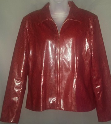 red snakeskin jacket