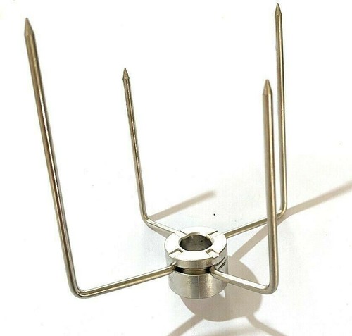 【NEU!! 4x Fleischklammer Fleischnadeln Für Grillspieß Drehspiess Rotisserie BBQ~ - Bild 9 von 11
