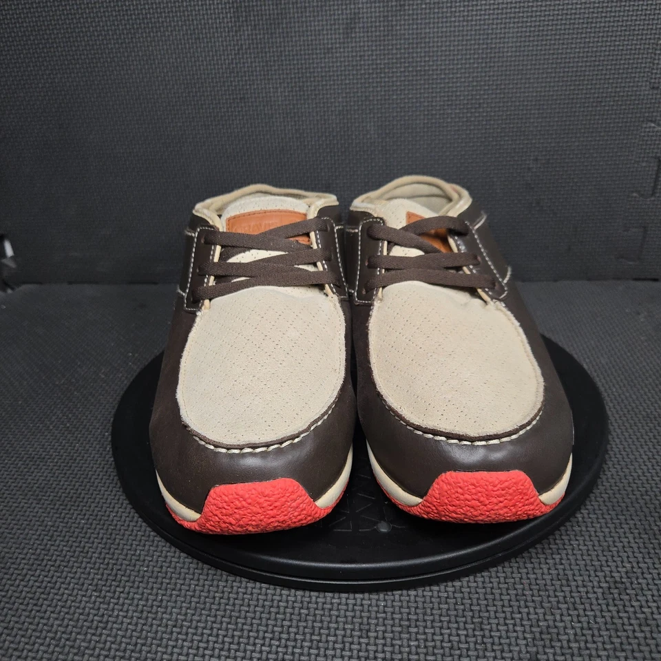 Gravis Fulton Zapatos Para Hombres Talla 12 Marrón Crema Soporte Ortopédico Tenis con Cordones Foto 2 de 4