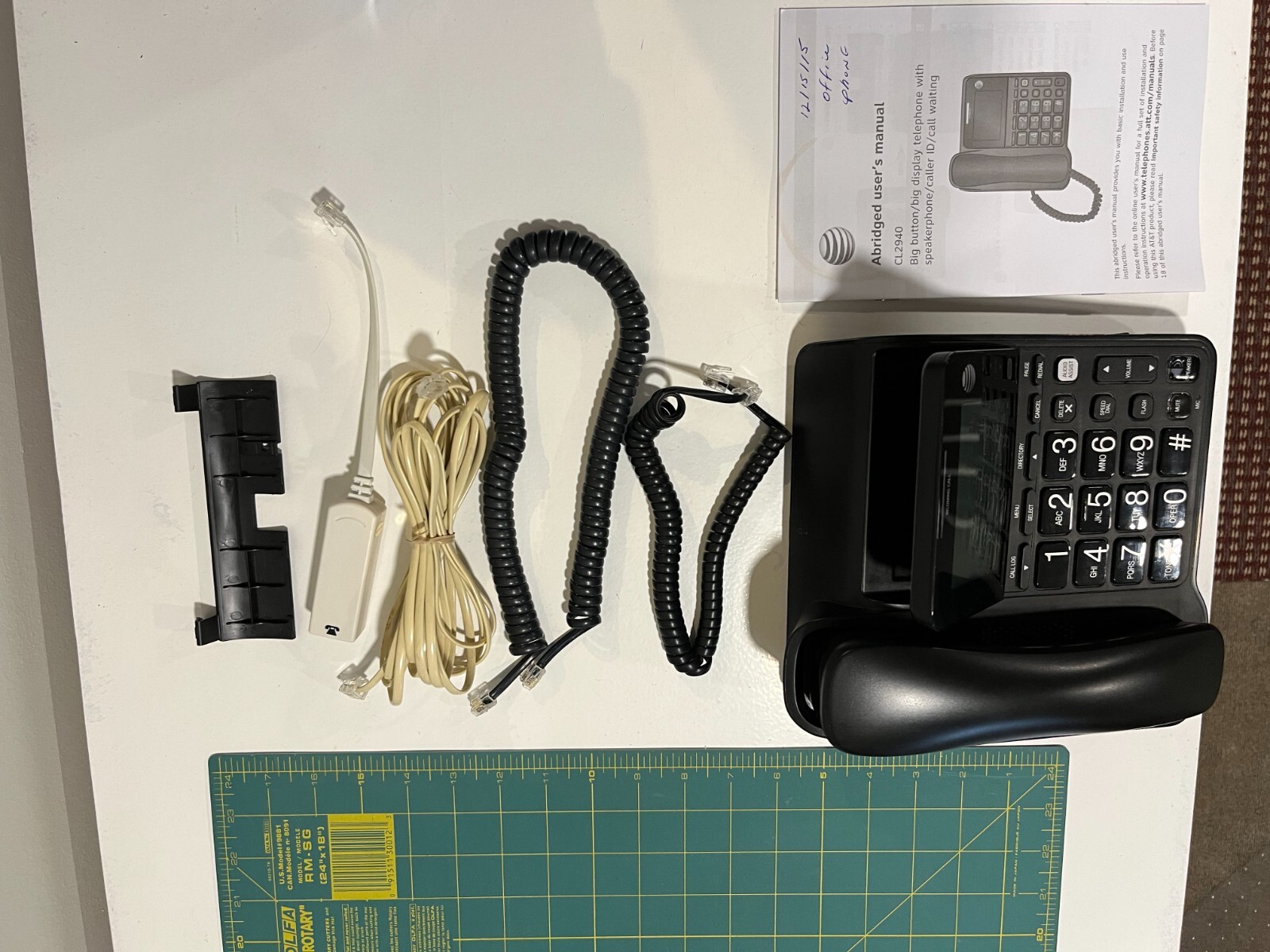 AT&T CL2940 Landline Corded Phone Desk or Wall Telephone Caller ID