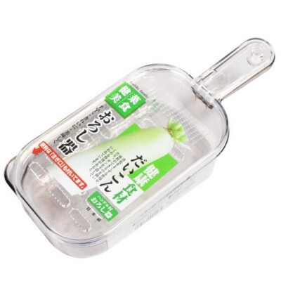 Large Japanese Kitchen Zester Grater Container Radish Ginger Tool 9.5x 3.75x2 in