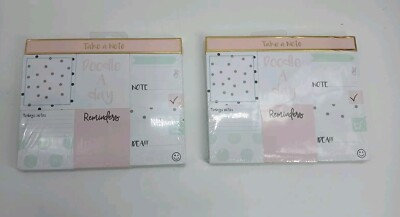 (Lot Of 2) Take A Note Reminders Note Ideas Sticky Notes