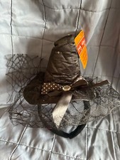 CVS BLACK WITCH HAT HALLOWEEN HEADBAND - NEW WITH TAGS