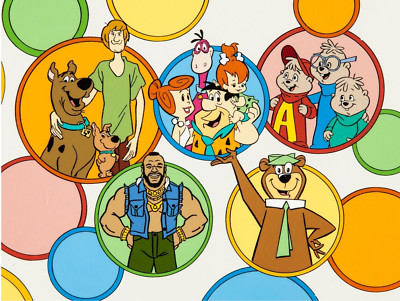 Scooby Doo Yogi Bear Flintstones Alvin and The Chipmunks  11.7x16.5 Photo Poster