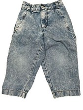 Vintage 90  s Little Levis 3t Toddler elastic Stone washed jeans USA Denim Retro