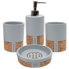 Moderno Bath Accessory Collection 4 Piece Bathroom Set