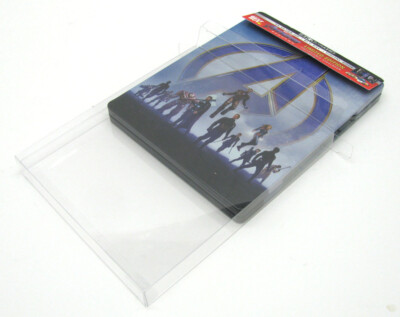 10x 4K UHD Steelbook With J-Card (Size 4k4) -Clear Plastic Box