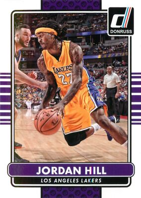 Jordan Hill 2014-15 Panini Donruss Basketball Base Card #166 Los Angeles Lakers