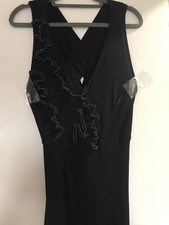 NWT SAVE THE QUEEN EVENING LONG DRESS SIZE M COLOR BLACK