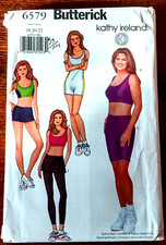 Butterick 6579 Size 18-22 Sewing Pattern UNCUT Pants Shorts Unitard Top Skirt