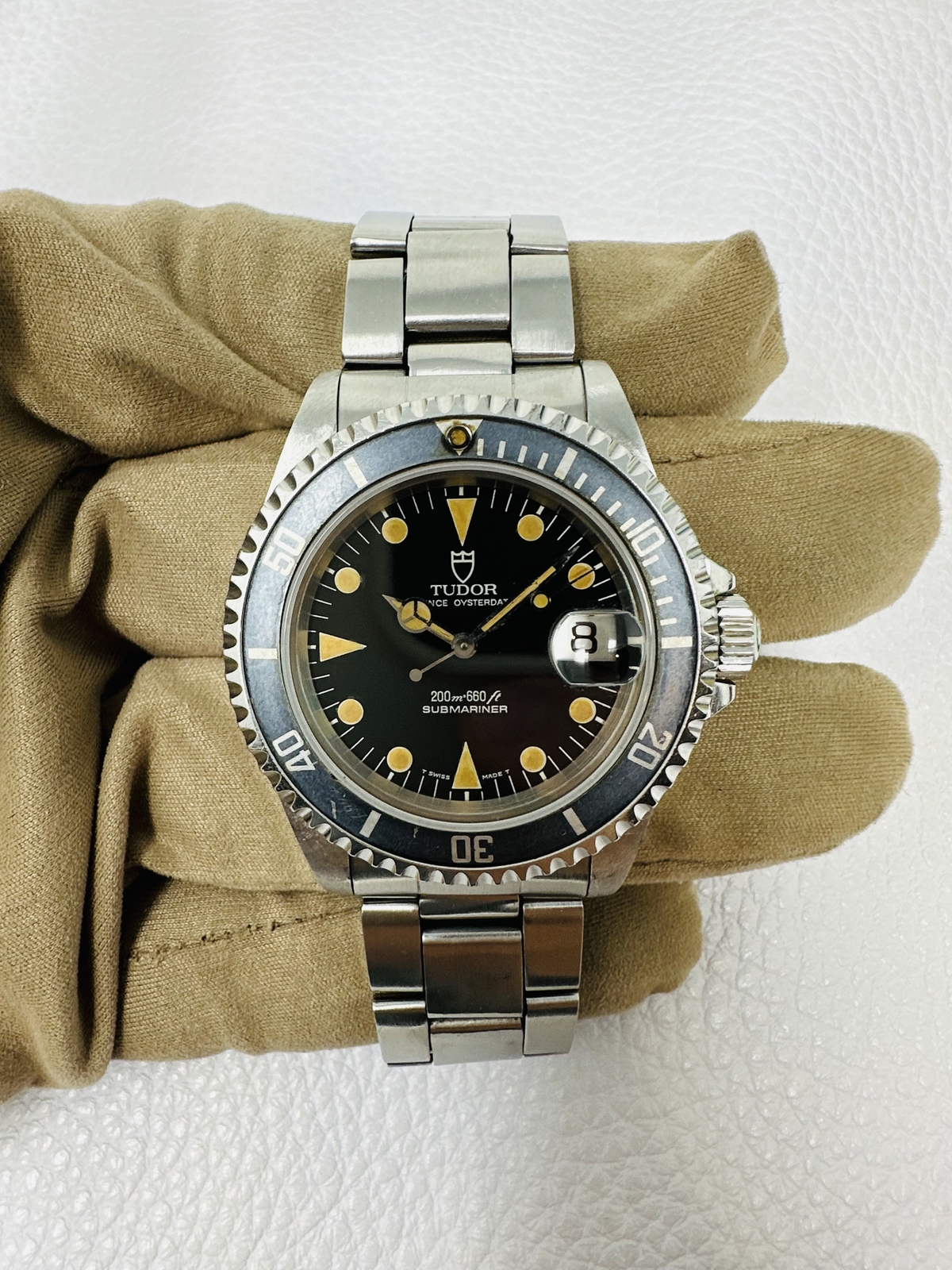 Tudor 79190 Submariner Date Patina Dial Blue Bezel 40MM 
