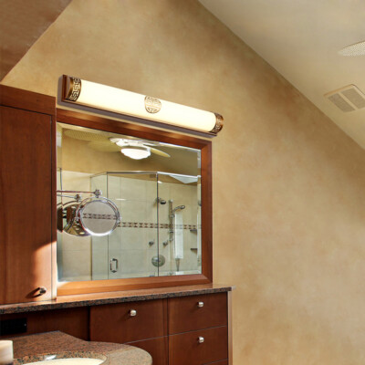20W Chinese Retro LED Acrylic Wall Lamp Tube Mirror Front Vanity Light Fixture