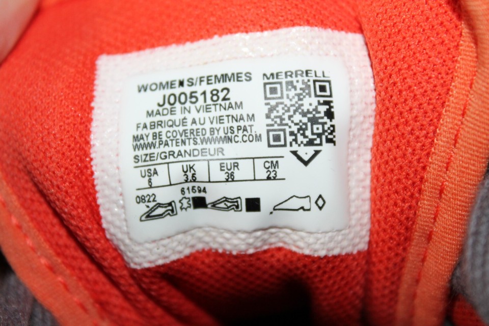 Merrell Womens Alpine J005182 Purple Hiking Shoes Sneakers Size 6 FREE