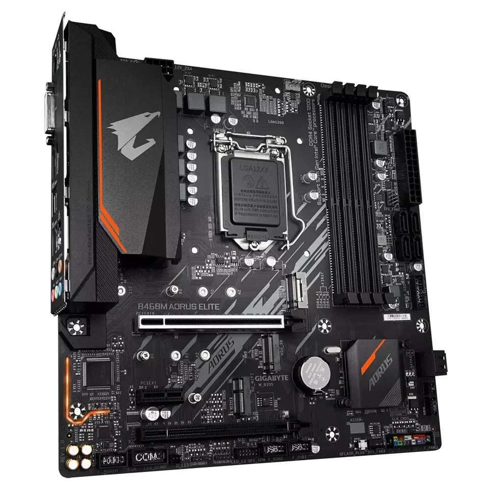 GIGABYTE B460M AORUS ELITE LGA1200 B460 DDR4 HDMI MATX Motherboard Tested - Image 2 of 4