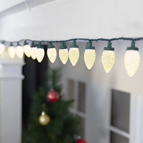 Holiday Time 400 Ct Diamond Cut C9 LED Christmas Lights 238 Ft All Color Options - Picture 2 of 13
