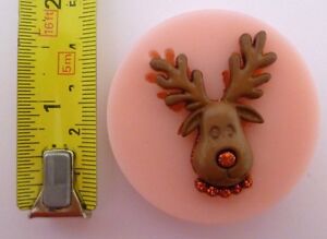 Rudolph 002 moule silicone pour gâteau toppers chocolat etc 