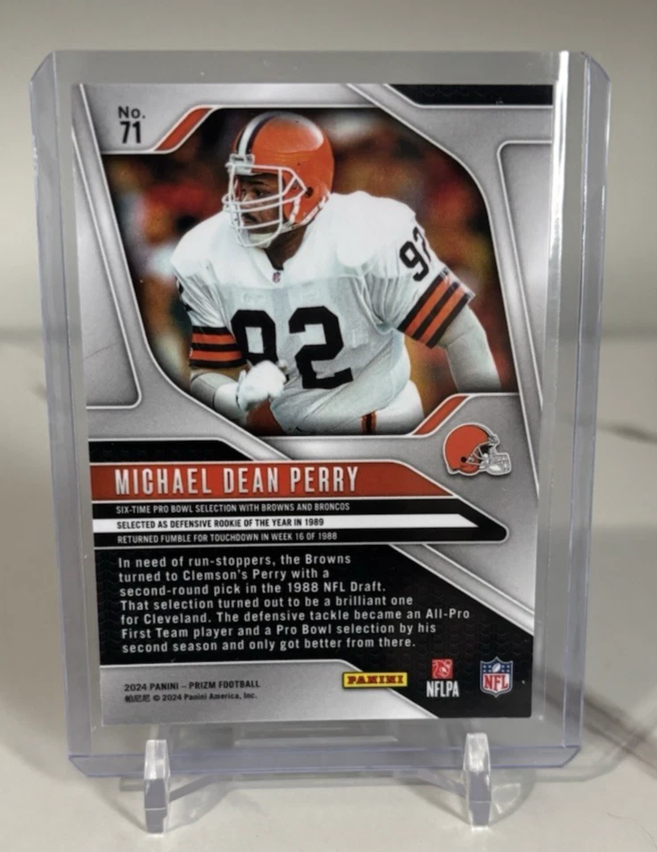 2024 Panini Prizm Football Michael Dean Perry Base #71 - Image 2 of 2