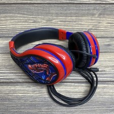 Marvel Spiderman Over The Ear Headphones Red Blue Black Adjustable 3.5mm Jack