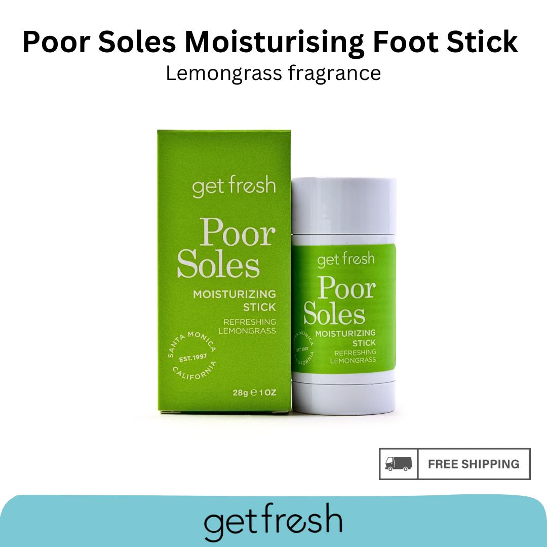 GET FRESH Poor Soles Dry Cracked Heels Moisturising Foot Stick Lemongrass  28g