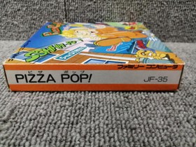 Jaleco Pizza Pop! Famicom Software 1992 Action Game with Box & Manual Used Japan