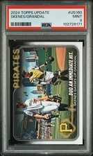 2024 Topps Update Paul Skenes Yasmani Grandal #US160 PSA 9 Mint Rookie