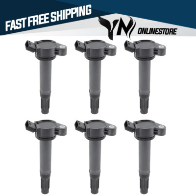 6x 90919-A2004 Ignition Coils Fits Toyota Avalon Camry Lexus LS600h GS300 LX570