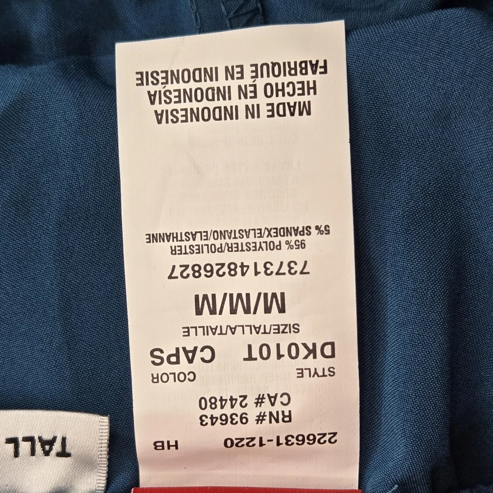 Dickies 磨砂裤 M Teal 医疗当代标志 34 英寸内缝全新带标签 — 第 3/4 张图片