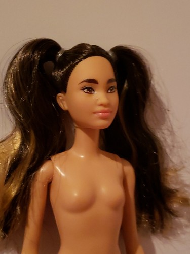 NEW NUDE 2020 Barbie Fashionistas Doll ASIAN ,Petite, PIGTAILS, NUDE DOLL ONLY - Picture 11 of 11