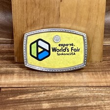 Expo '74 World's Fair Spokane, USA VTG Collector's Belt Buckle for 2" Belt