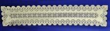 14.35" x 72" Lace Table Runner Ivory Floret Dining Room Den Factory Mistake