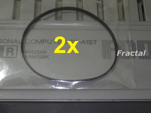2X MSX 2 / 2+ Rubber Belt FDD Drive Panasonic FS-A1F FX WX WSX TURBO R ST GT NEW