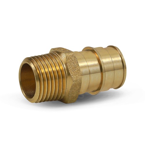 Pex-A 3/4"x 3/4" Male Threaded Adapter Expansion Fitting,F1960 Brass MIP Adapter